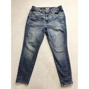Sonoma Curvy Skinny Jeans High Rise Denim Stone Wash Blue Women Size 12S
